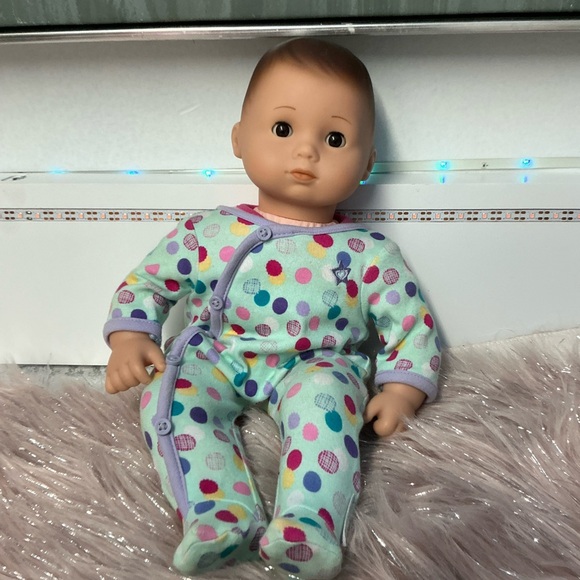 American Girl Baby Doll in Colorful Polka Dot Outfit